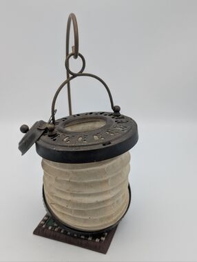 Vintage Brass Collapsible Tea Light Garden Lantern